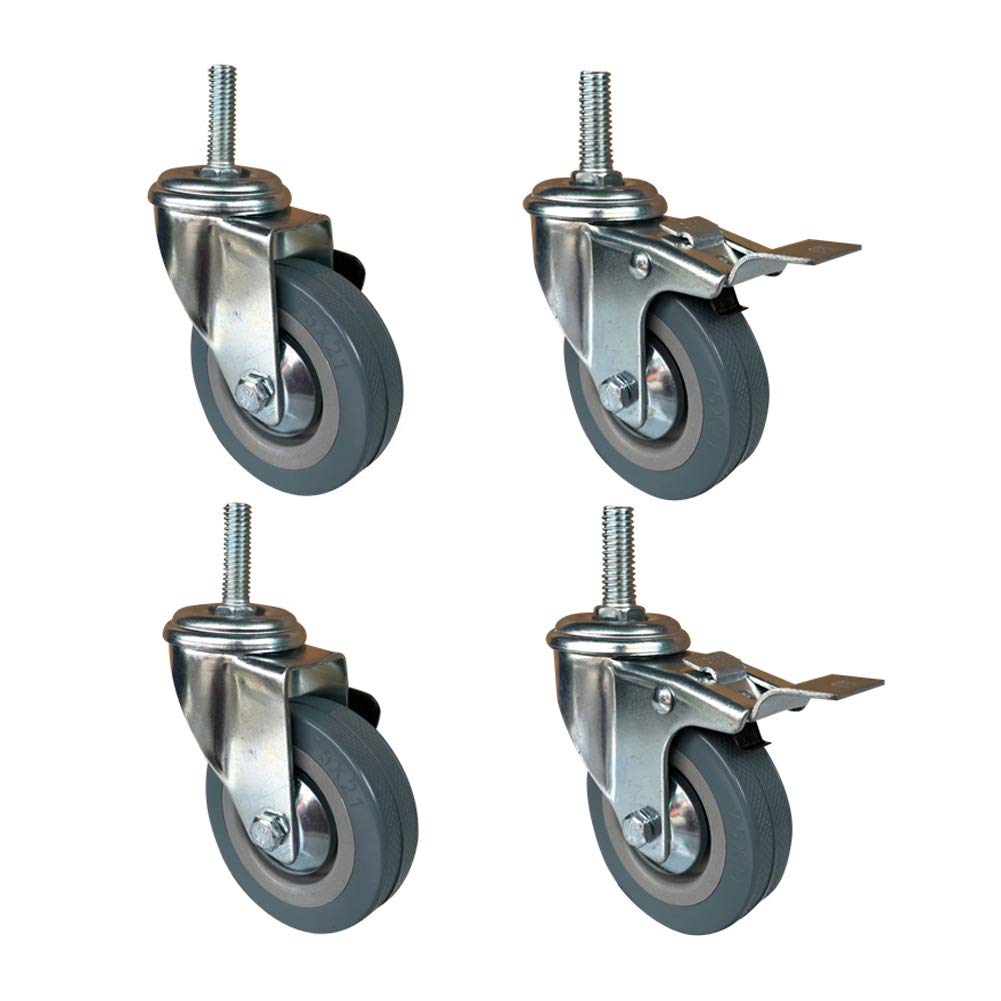 Roulettes pivotantes pour stopper les vibrations des chariots lourds
