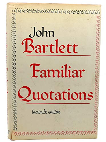 A Collection of Familiar Quotations 0890095280 Book Cover