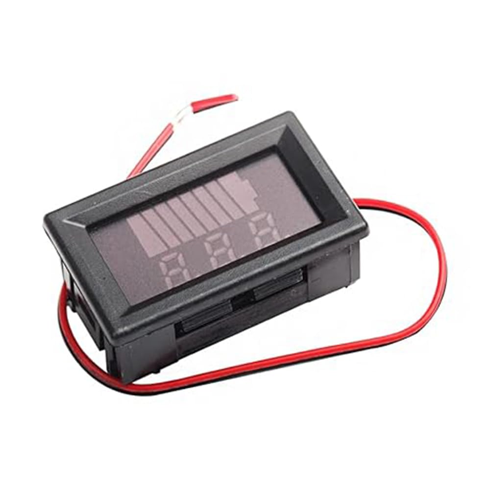 Hexonix 12V Battery Indicator Blue LED Voltmeter & Capacity Tester for Lead-Acid Batteries, Charge Level Gauge for DC Systems-image-17
