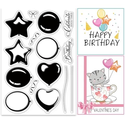 GLOBLELAND Heart Clear Stamps for DIY Crafts Cover