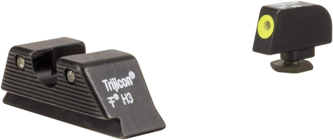 Trijicon HD XR Night Sight Set, MOS Fit Rear, Glock 17, 17L, 19, 22, 23, 24, 25, 26, 27, 601091