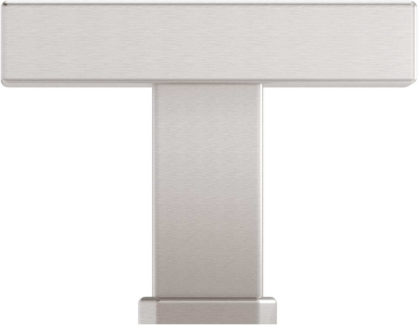 Richelieu Hardware BP87883545195 Como Collection 1 3/4-inch (45 mm) x 1 3/8-inch (35 mm) Grooved Brushed Nickel Transitional Rectangular Cabinet and Drawer Knob for Kitchen, Bathroom, and Furniture