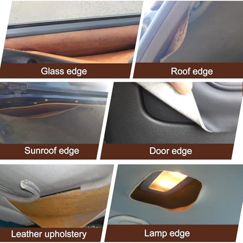 Headliner Repair Glue, Car Headliner Adhesive with Brush, Car Roof Liner Fabric Adhesive, Upholstery Glue for Cars,Headliner Repair Kit, Suitable for Automotive interiors, Fabric, Leather