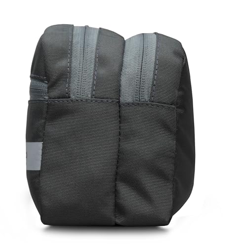 Image of Sfane Portable Travel kit, Travel Pouch for Men & Women Makeup Pouch, Travel Essentials Travel Organizer Toiletry kit Bag for Men, Travel Kit for Toiletries, Wash Bag - Black (Grey)