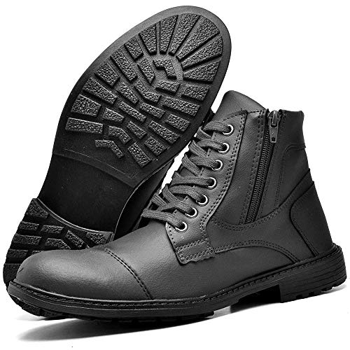 Kit 02 Pares de Bota Coturno Masculino Juilli R504DB e R501DB Tamanho:43;cor:Preto;gênero:Masculino