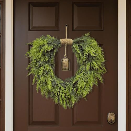 Couronne de Noël extérieur réaliste et résistante aux intempéries