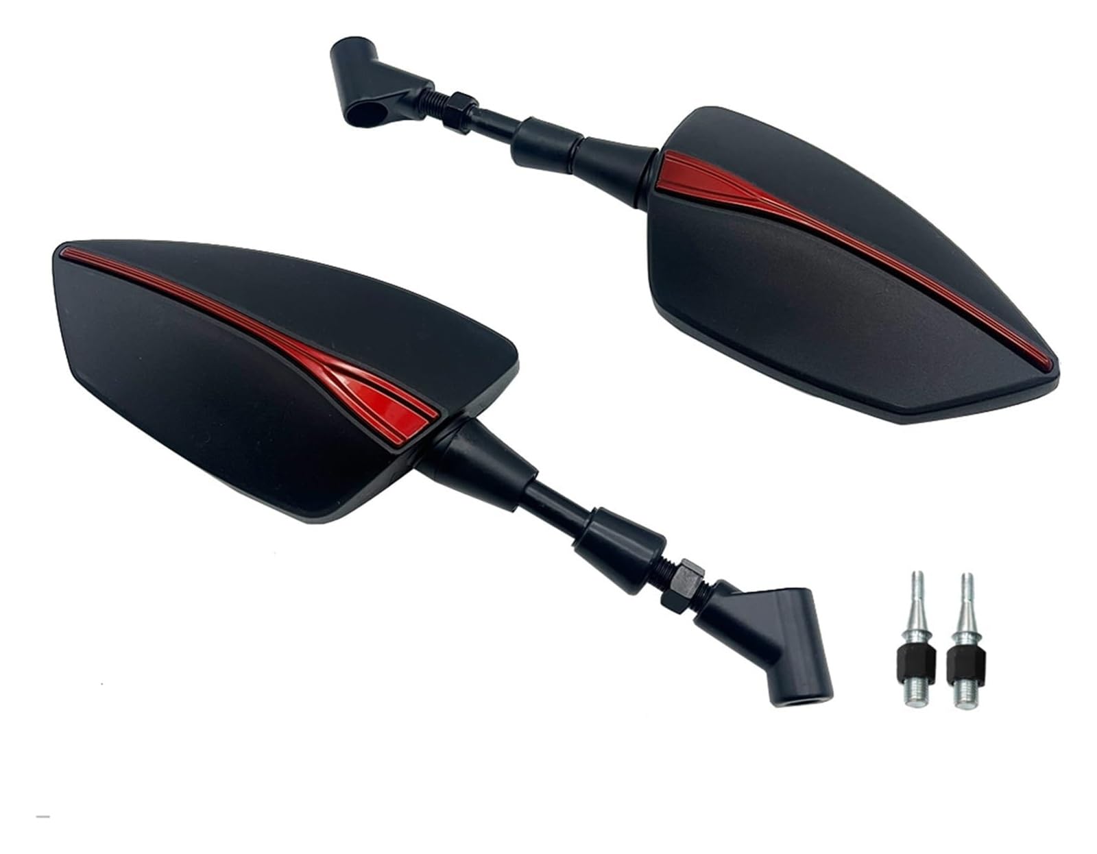 Motorcycle Side Mirror Adjustable Rear View Mirror Left Right