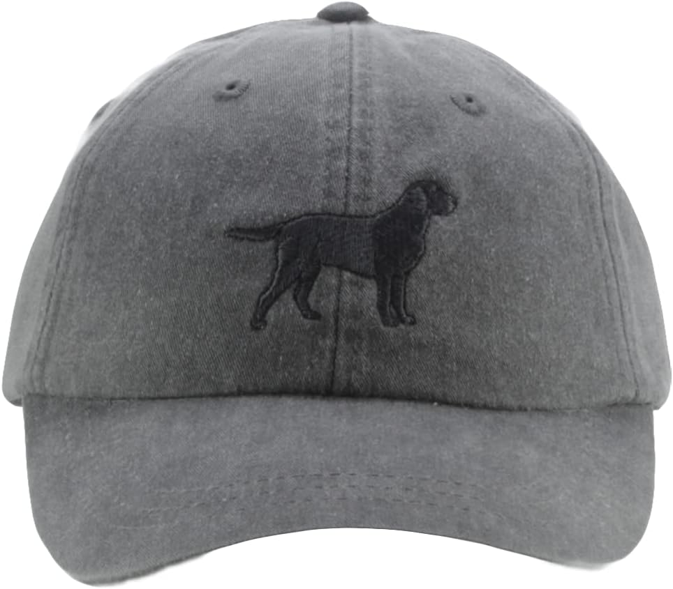 Labrador Retriever embroidered baseball hat, Black Lab unisex cap, (more colors)