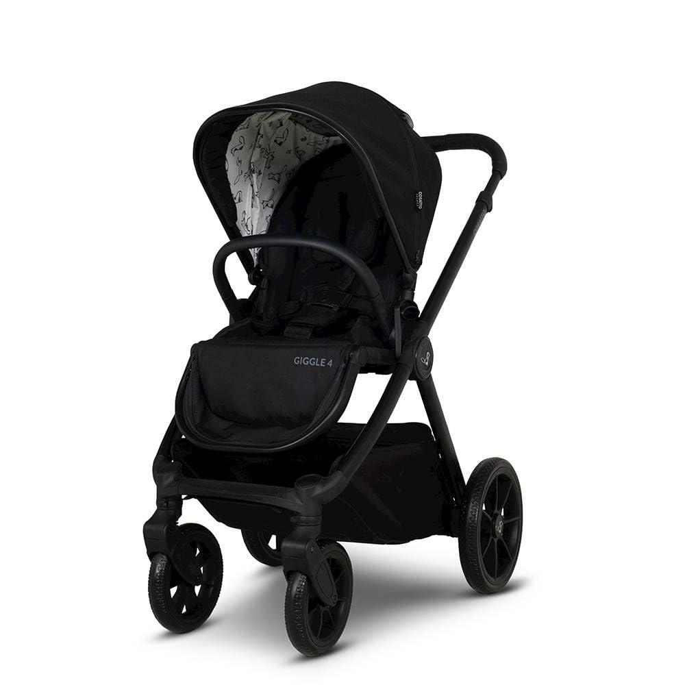 Cosatto Kinderwagen Set 3 in 1, Flach liegende Babywanne, Kinderwagenset, R129 Sportsitz, Babyschale und ISOFIX Basis, Wickeltasche & Regenschutz, 0-25kg (Foxed)