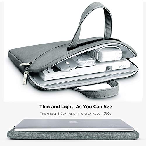 Image of Hseok 17.3 Inch Laptop Shoulder Bag, Water-Resistant & Shockproof Protective Computer Case Compatible with 17.3 inch Dell Asus HP Lenovo Acer MSI Notebooks,Dark Gray