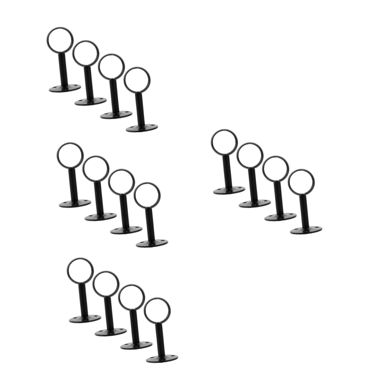 4 Ensembles Supports De Tige À Rideaux Acier Inoxydable pour Plafond Fixations Robustes pour Rideaux Serviettes 4 Pièces * 4