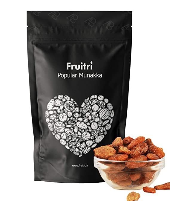 Fruitri Popular Raisins With Seeds, Munakka Dry Fruit, Fresh, 500 Gm (B08RSL9582) Amazon Price History, Amazon Price Tracker