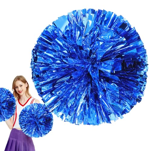 Pompones de animadora grandes para niños, 30 cm, con anillos amigables con los dedos, animadora de equipo de juego de baile para de vestir