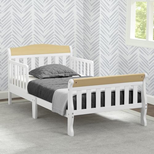 Image of Delta Children Canton Toddler Bed, Bianca White /Natural