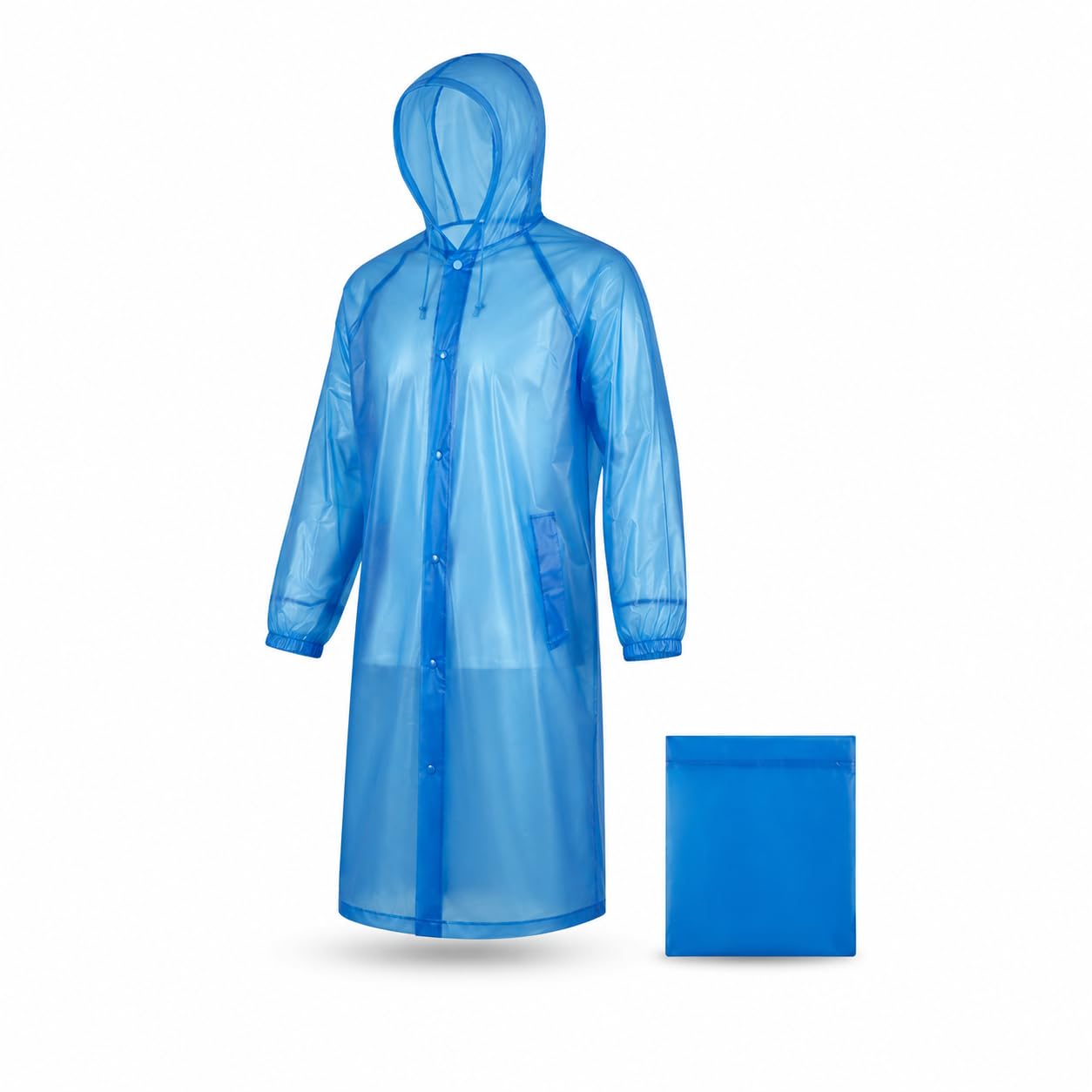 𝐄𝐯𝐞𝐫𝐲𝐝𝐚𝐲 𝐄𝐬𝐬𝐞𝐧𝐭𝐢𝐚𝐥𝐬, 𝟏 𝐘𝐞𝐚𝐫 𝐖𝐚𝐫𝐫𝐚𝐧𝐭𝐲, Transparent Waterproof Raincoat for Men and Women, Hooded Reusable Rain Wear, Full Sleeve Long Rain Jacket-image-35