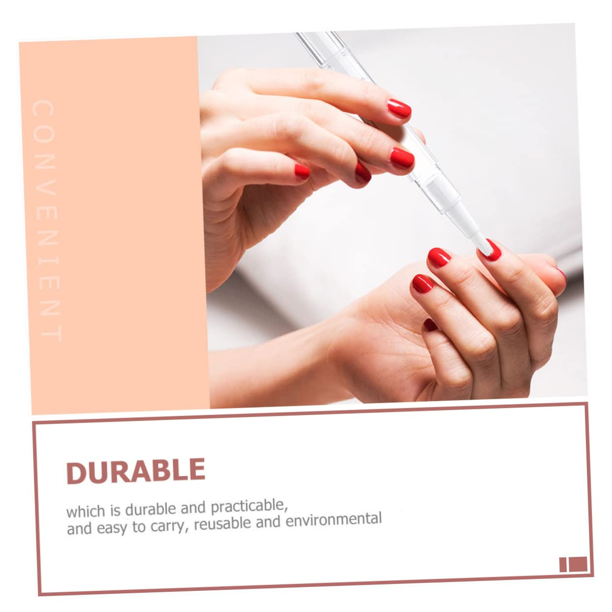 FRCOLOR 5 set Tubo Penna Trasparente - Penna Per Per Cuticole UV Per Unghie Penna Per Per Cuticole Penna Per Per Cuticole Ricaricabile Vuota 12 pezzi*5