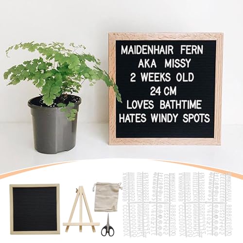 Tableau à lettres interchangeable avec support en bois rustique