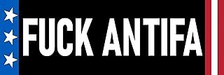 Fuck Antifa Sticker Large 3x9" Pro Peace Anti Violence Stickers