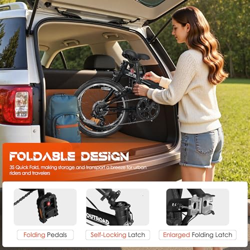 20 inch Folding Bike,7 Speed Lightweight City