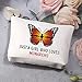 BDPWSS Butterfly Makeup Bags For Women Monarch Butterfly Lover Gift Just a Girl Who Loves Monarchs Butterflies Gift (Girl loves monarchs2)