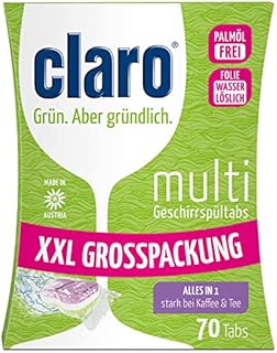 Claro Multi Tabletki do zmywarki - Nie zawierają fosforanów/Biodegradowalne - 70 szt.