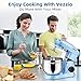 9.5 Qt Stand Mixer, 10-Speed Tilt-Head Food Mixer, Vezzio 660W Kitchen Electric Mixer with Stainless Steel Bowl, Dishwasher-Safe Attachments for Most Home Cooks(Blue)