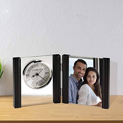 Howard Miller Donovan Portrait Table Clock 645-803 – Picture Frame & Timepiece With Quartz, Alarm Movement #TOP2