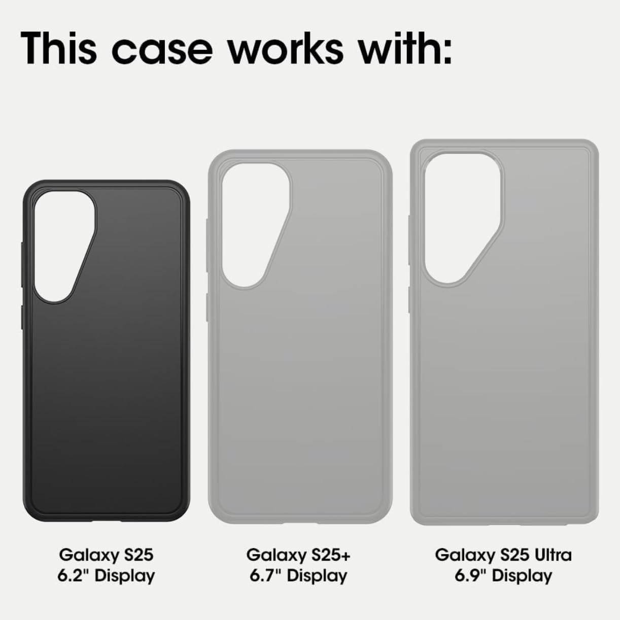 Defender Case Compatible with Samsung Galaxy S25 Defender Phone Case Screenless, Rugged & Durable, Black