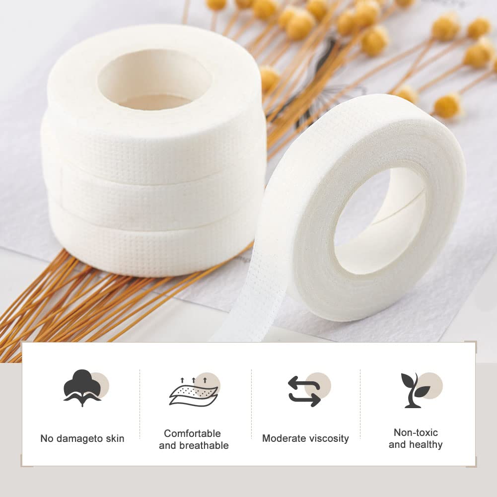 Lunamoon 10 Rolls Eyelash Extension Tape Eyelash Tape Eyelash Tape, White 10 - Image 2