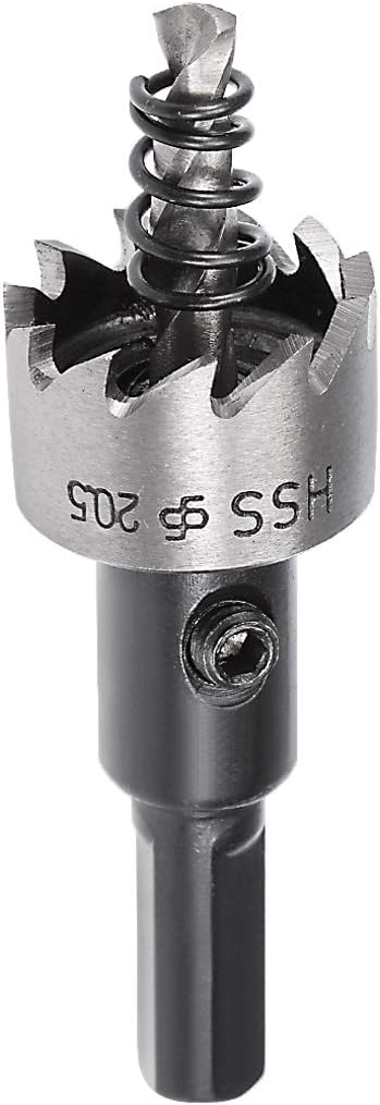uxcell 20.5mm HSS Drill Bit Hole Saw Cutter for Metal Alloy Wood