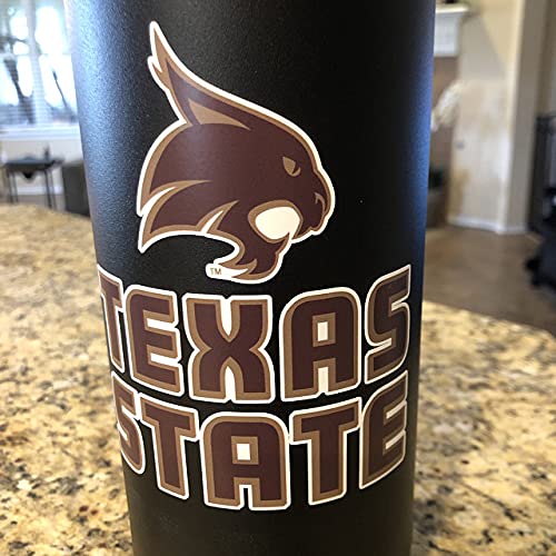 Image of Collegiate NCAA Car Decal Made from Premium Weatherproof Vinyl (Texas State University)