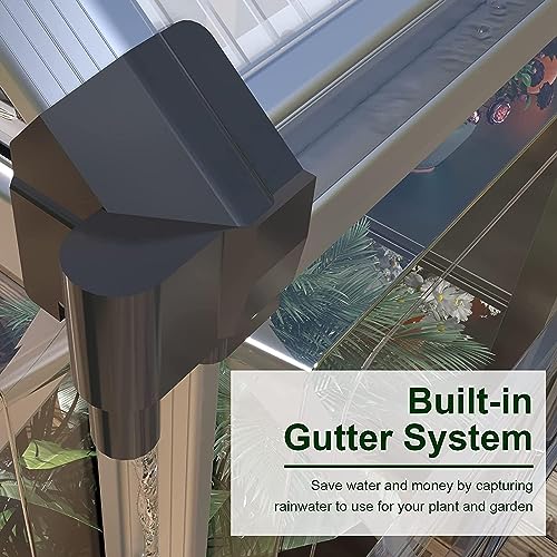 Howe YPG101 6X8 Ft Hybrid Polycarbonate Greenhouse thumb #5