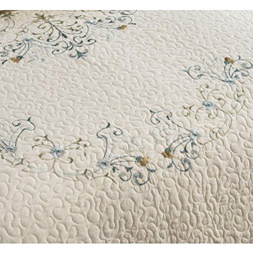 Couvre-lit matelassé King Size doux | Parure lit double 3 pièces