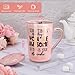 Birthday Thank You Gifts for Women, Sometimes You Forget You're Awesome Coffee Mug, Inspirational Christmas Gift for Her, Boss Lady Employee Coworker, 14oz Pink Marble Gold Print Cup, Nice Gift Boxed
