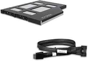 MB302L-B ICY DOCK, Computer Cable, MCIO 8i SFF-TA-1016 Receptacle, 2 X