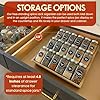 Pacific Moon Tree Bamboo Spice Rack and Organizer, 3-tier Seasoning Spice Jar Organizer, Excellent Tiered Wooden Spice Racks Free Standing for Cabinet Drawers and Countertop [Spice Jars Not Included]