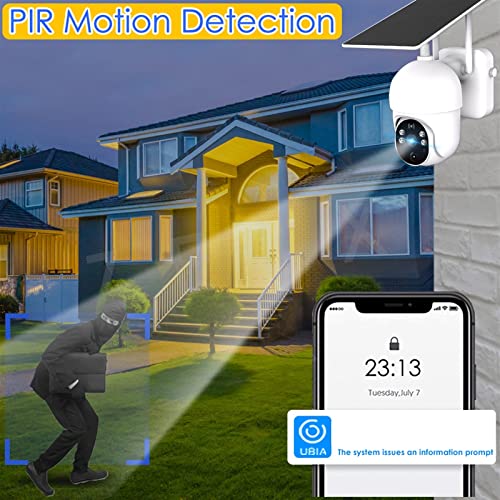 Caméra de surveillance 4G autonome extérieure solaire avec détection IP