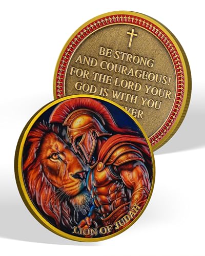 Jeton de poche religieux Joshua 1:9 cadeau idéal pour collectionneur de pièces de monnaie