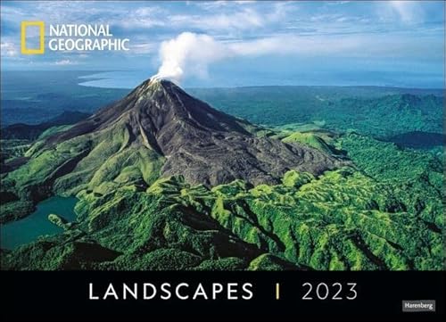 Landscapes Edition National Geographic Kalender 2023. Großer Fotokalender mit Landschaftsaufnahmen der besten Naturfotografen. Hochwertiger Posterkalender Cover