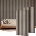 TONOR Wood Wall Panels for Wall, 2 Pack 47.2" x 23.6"/ 120 x60cm(15.5ft²) Acoustic Wall Panels, Wood Slat Acoustic Panels for Noise Cancelling and Decoration, Living Room, Bedroom, Office, Gray