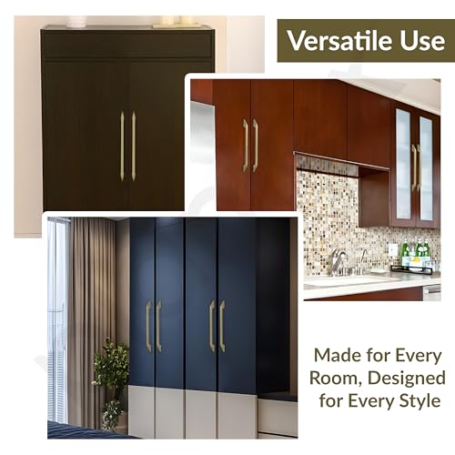 Image of Plantex Cabinet Handle /Kitchen Cabinet Door Handle /Wardrobe /288 mm Cupboard Handle /Door Pull-Push Handle for Home /Office - Pack of 2 (Brass Antique)