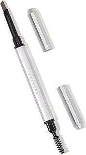 قلم تحديد الحواجب بزاوية مائلة وفرشاة منفوشة ناعمة الملمس من شيجلام، بني غامق