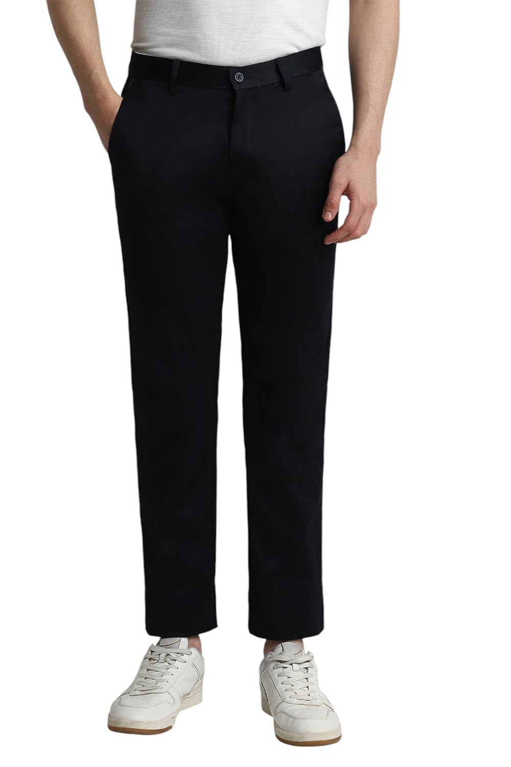 peter england Men's Mid Rise Slim Casual Pants-picture-30