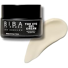 Biba De Sousa, The Eye Gel Cream- Anti-Aging Formula for Wrinkles and Puffiness - Hydrating, Firming &amp; Rejuvenating Eye Treatment (0.5 oz)
