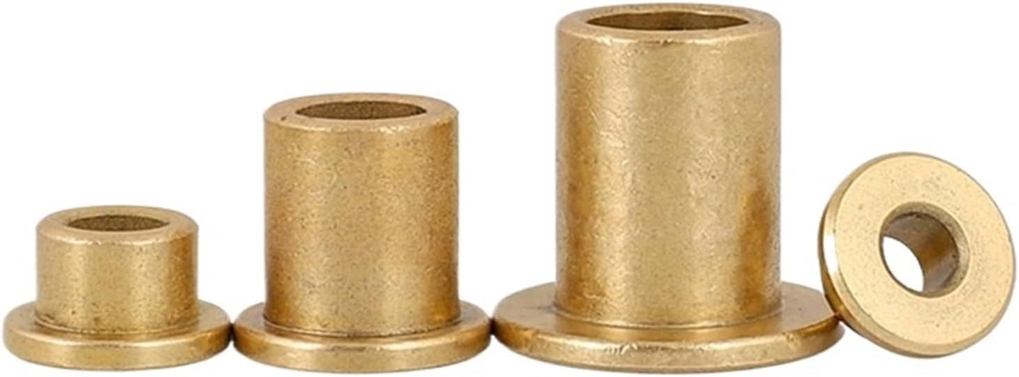 5pcs Powder Metallurgy with Step Flange Flange Oil-Bearing Copper Sleeve Inner Diameter 3~8mm(5x7x6-11x1.2)