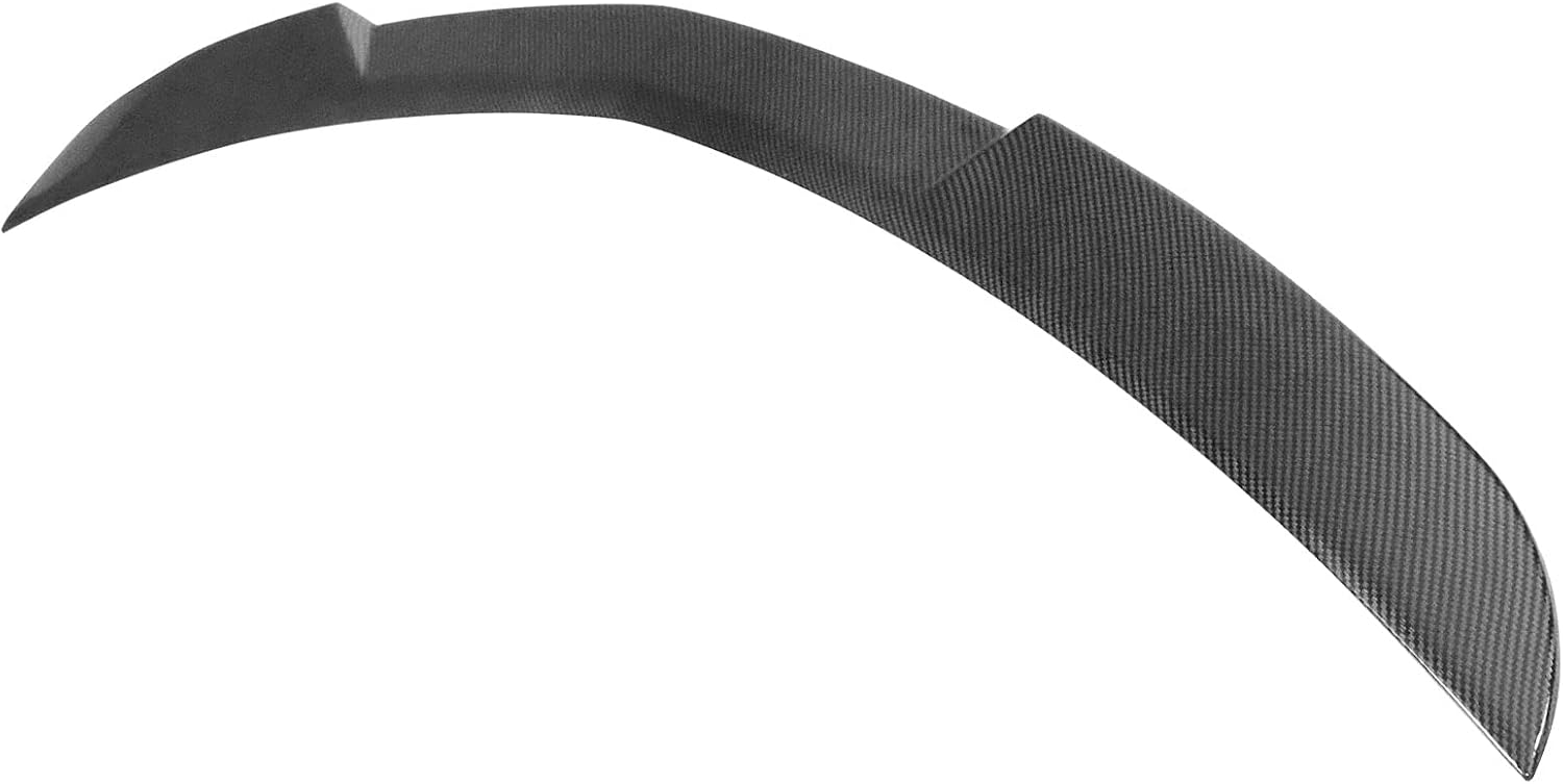 FREEMOTOR802 Rear Trunk Spoiler Fits 2020-2025 Cadillac CT5, CS Style Carbon Fiber Print ABS Plastic Racing Deck Lid Spoiler Rear Trunk Tail Lip Wing 1PC