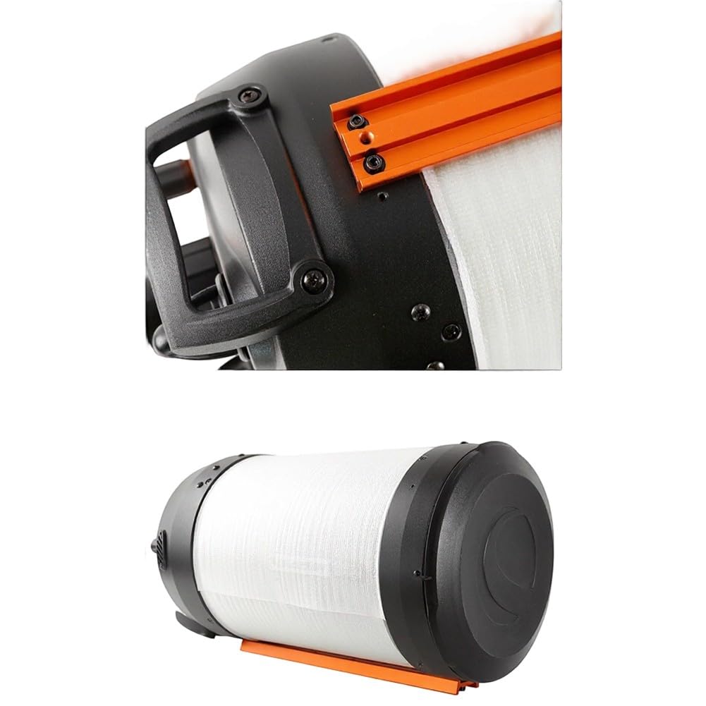 Plaque à queue d'aronde en alliage d'aluminium 75 degrés pour télescope Celestron C8 C8HD, support de montage orange avec vis, accessoire de longueur 330 mm