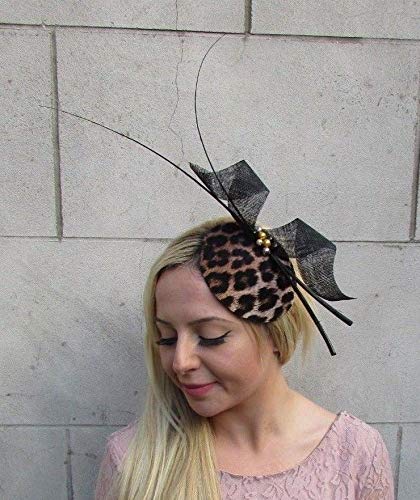 Black Gold Feather Leopard Animal Print 