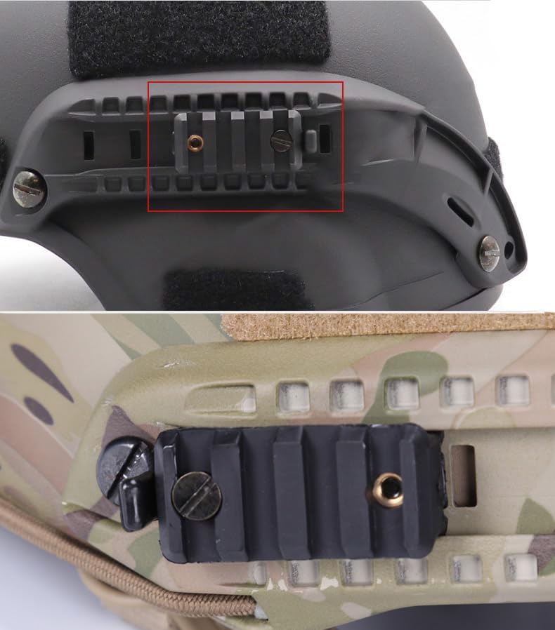 Miniatura 2 de VICTORFIRE Adaptador de riel Picatinny ARC a 0.787 in equipado con casco de combate ACHFastMICH