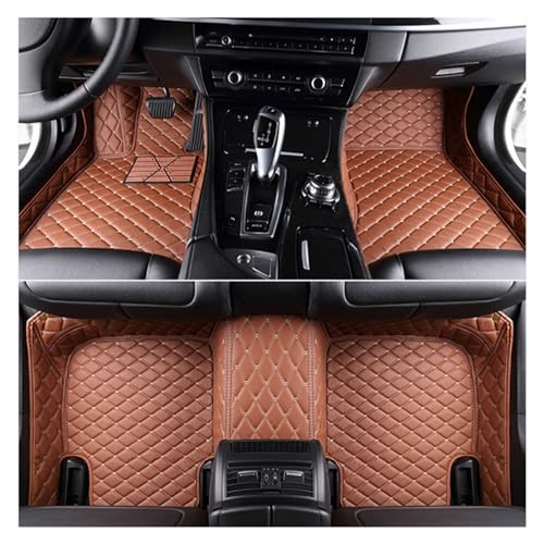 Tapis de sol voiture sur mesure en finition brun premium pour BMW X2